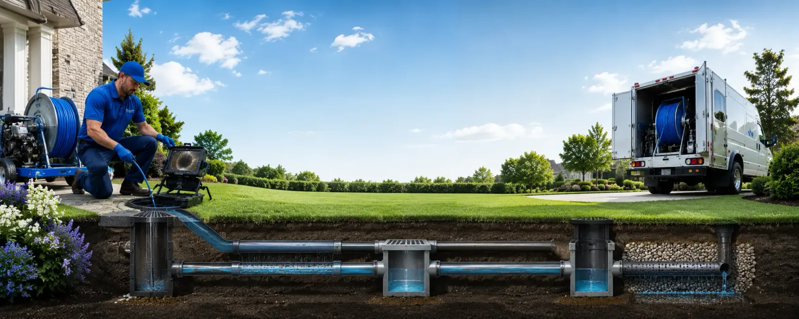 Outdoor drain cleaning information for Van Etten, NY